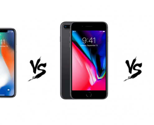 verglijking van de iPhone X vs iPhone 8 plus vs iPhone 8