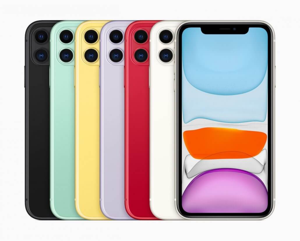 iPhone 11 in verschillende kleuren en belangrijkste veranderingen