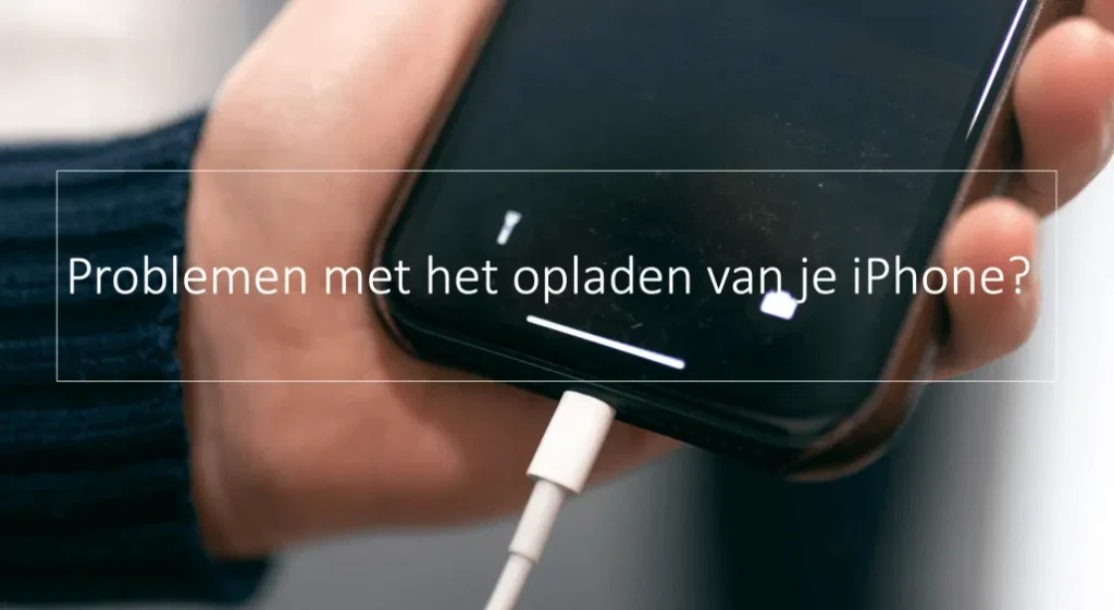 iPhone met oplaadkabel die niet oplaadt veelvoorkomend laadprobleem