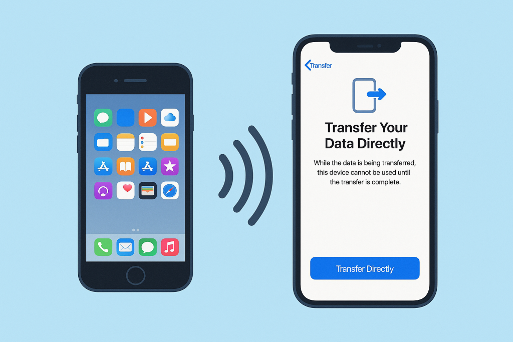 iPhone data overdracht