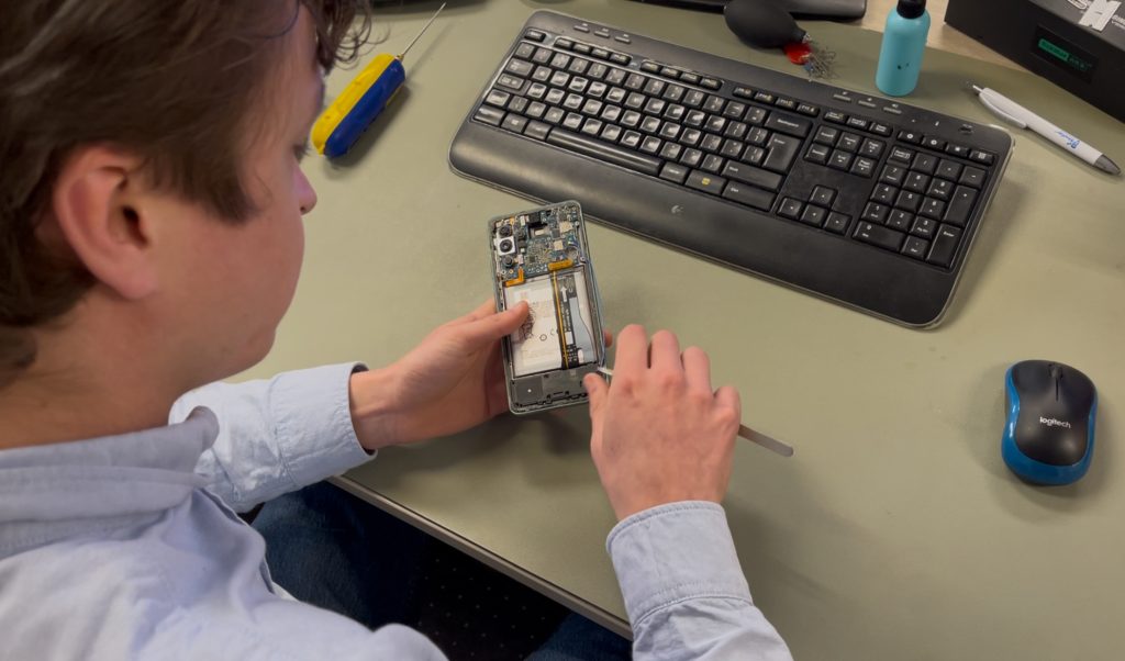 Waterschade aan telefoon